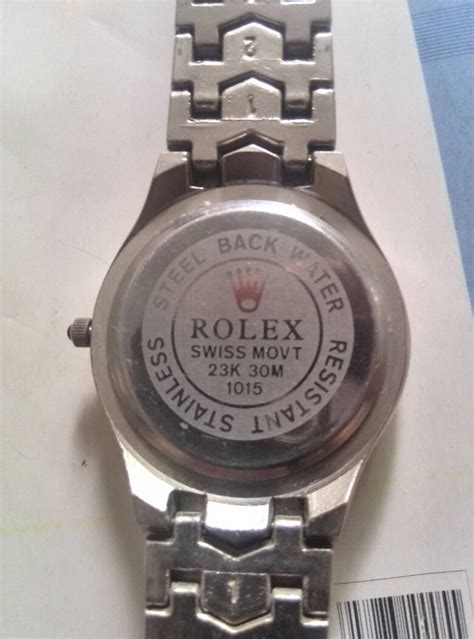 rolex swiss movt 23k 30m stainless steel back water resistant|rolex oyster steel case.